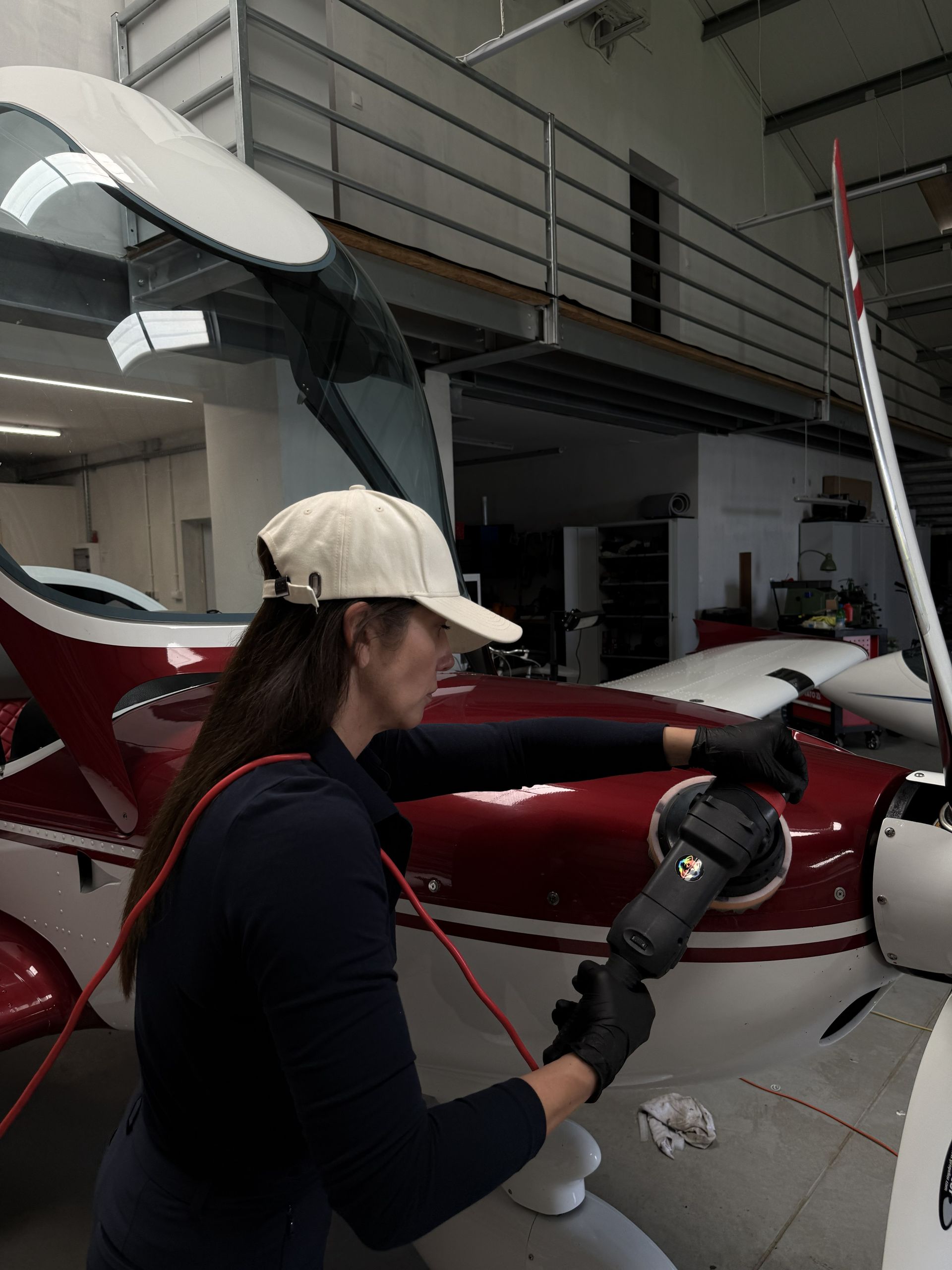 Luxury jet cabin surface preparation — VIP interior detailing process